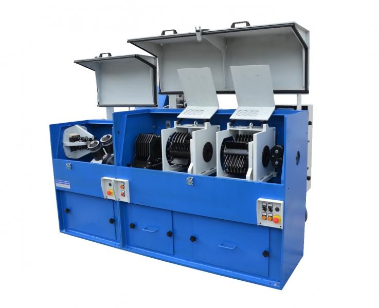 Flux cored welding wire surface grease-removing machine